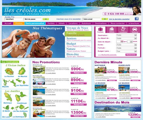 Site développé en PHP/MySQL, flash - Back et Front Office